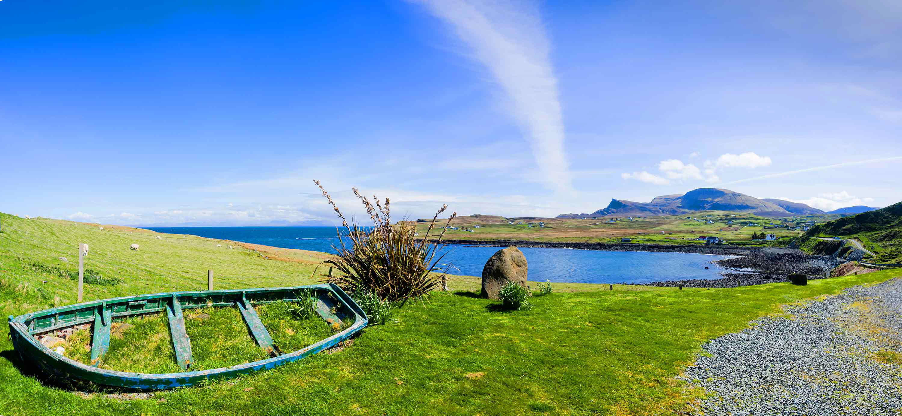 Aird Cottage self catering accommodation is based in the North of the isle of Skye with sea views