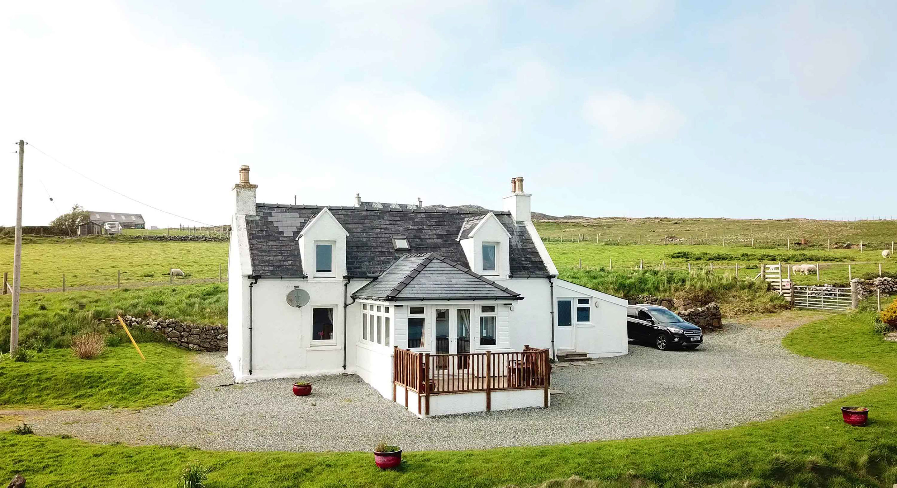 Aird Cottage Self Catering Accommodation on the Isle of Skye has private parking